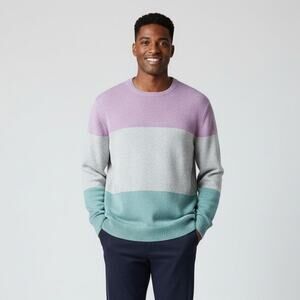 Brooks Brothers Sweater Mens XXL Supima Cotton Wide Stripe Preppy Luxury Knit